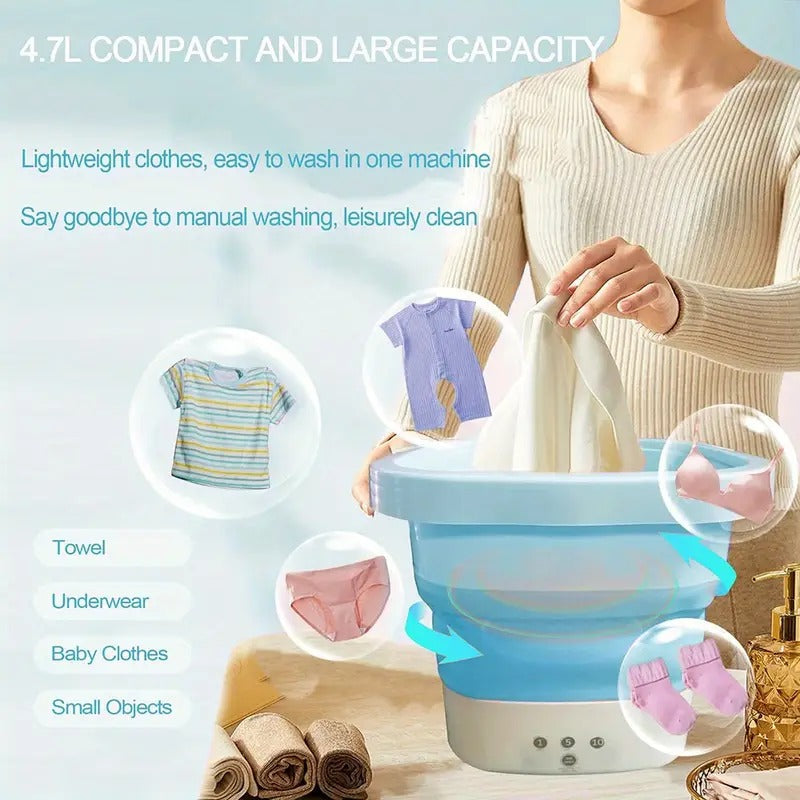 Portable Folding Washing With Dryer Rack - innokids.store
