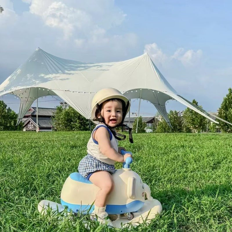 2-in-1 Cute Elephant Ride-On That Doubles as Rocker - innokids.store