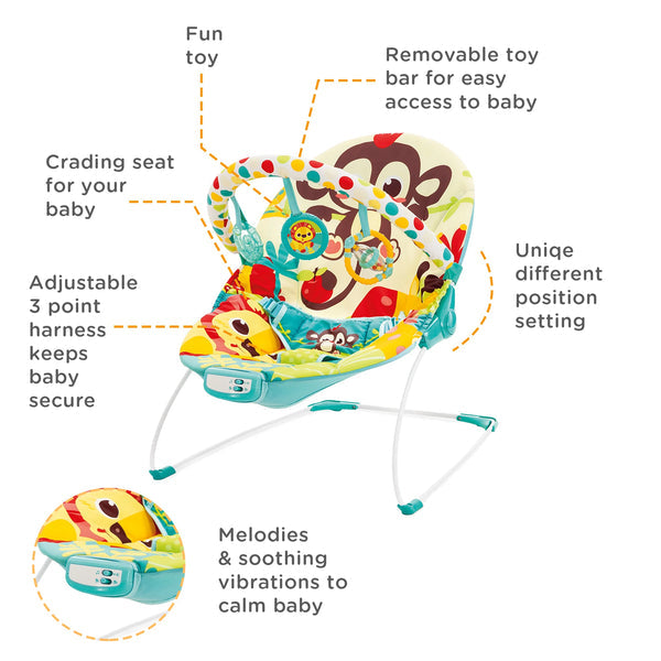 Mastela Music & Soothe Bouncer - innokids.store