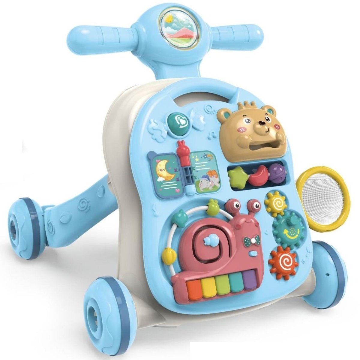 4-in-1 Baby Push Walker With Activity Table & Learning Center - innokids.store