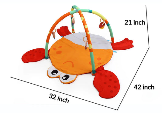 Crab Baby Play Mat with Hanging Teethers - innokids.store