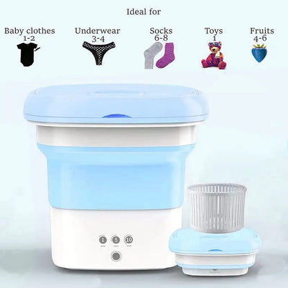 Portable Folding Washing With Dryer Rack - innokids.store