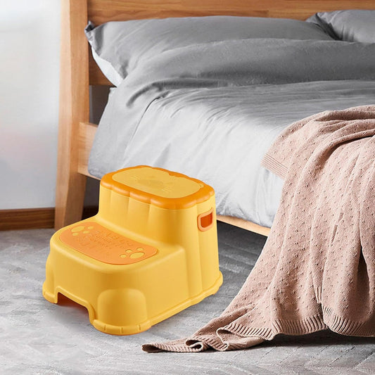 Kids Multipurpose Step Stool Mustard - Sunshine - innokids.store
