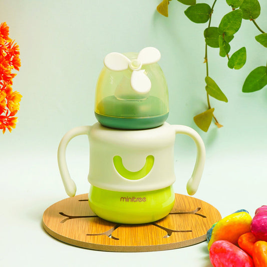 Baby Feeding Bottle Fan Green 150Ml Mt - Sunshine - innokids.store