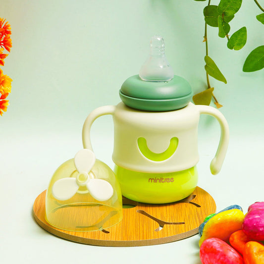 Baby Feeding Bottle Fan Green 150Ml Mt - Sunshine - innokids.store