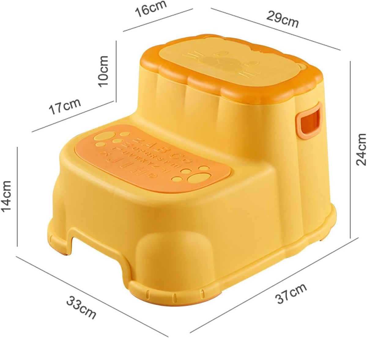 Kids Multipurpose Step Stool Mustard - Sunshine - innokids.store