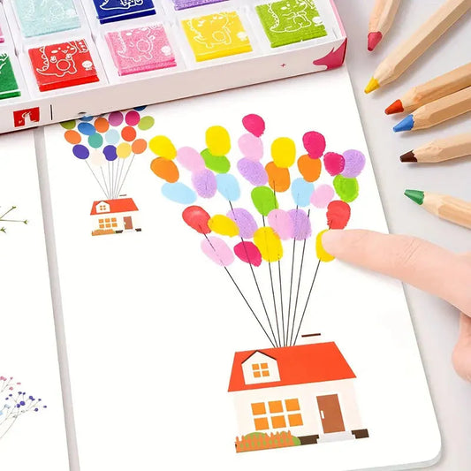 Kids Finger Painting Doodle Coloring Book - innokids.store
